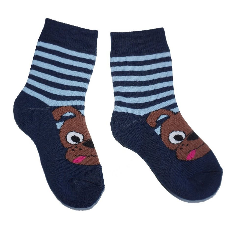 WERI SPEZIALS Strumpfhersteller GmbH Thermosocken Kinder Plüsch Socken Thermo Voll Frottee>Charly der Hund< Baumwolle von WERI SPEZIALS Strumpfhersteller GmbH