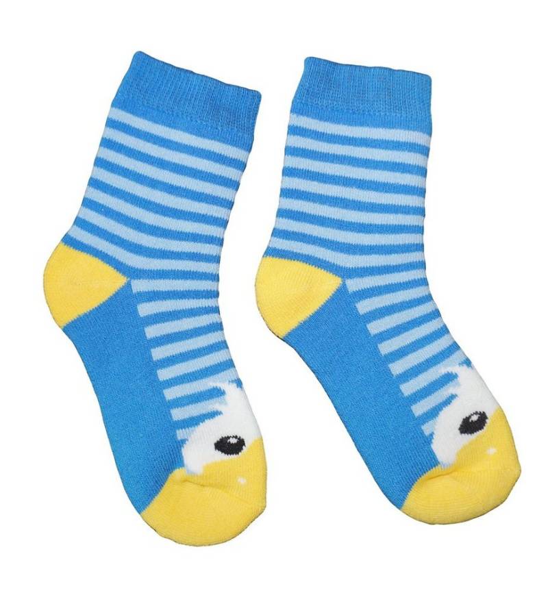 WERI SPEZIALS Strumpfhersteller GmbH Thermosocken Kinder Plüsch Socken Thermo Voll Frottee >>Entlein<< weiche Baumwolle von WERI SPEZIALS Strumpfhersteller GmbH