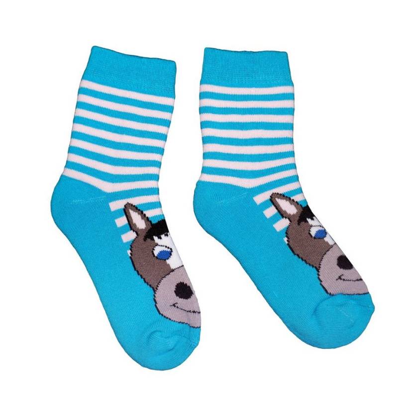 WERI SPEZIALS Strumpfhersteller GmbH Thermosocken Kinder Plüsch Socken Thermo Voll Frottee >>Pferd<< weiche Baumwolle von WERI SPEZIALS Strumpfhersteller GmbH