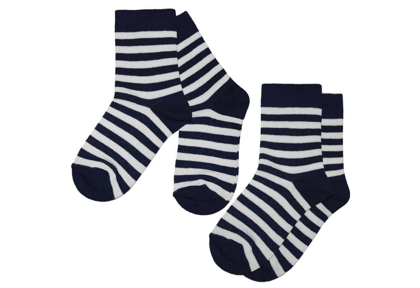 WERI SPEZIALS Strumpfhersteller GmbH Basicsocken Kinder Socken 2-er Pack >>Farbige Ringel<< aus Baumwolle (Set) von WERI SPEZIALS Strumpfhersteller GmbH