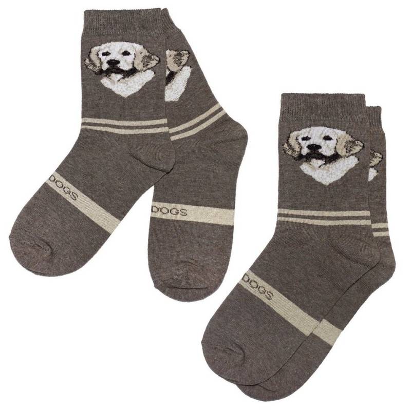WERI SPEZIALS Strumpfhersteller GmbH Basicsocken Kinder Socken 2-er Pack >>Labrador<< weiche Baumwolle (Set) 2er-Pack von WERI SPEZIALS Strumpfhersteller GmbH