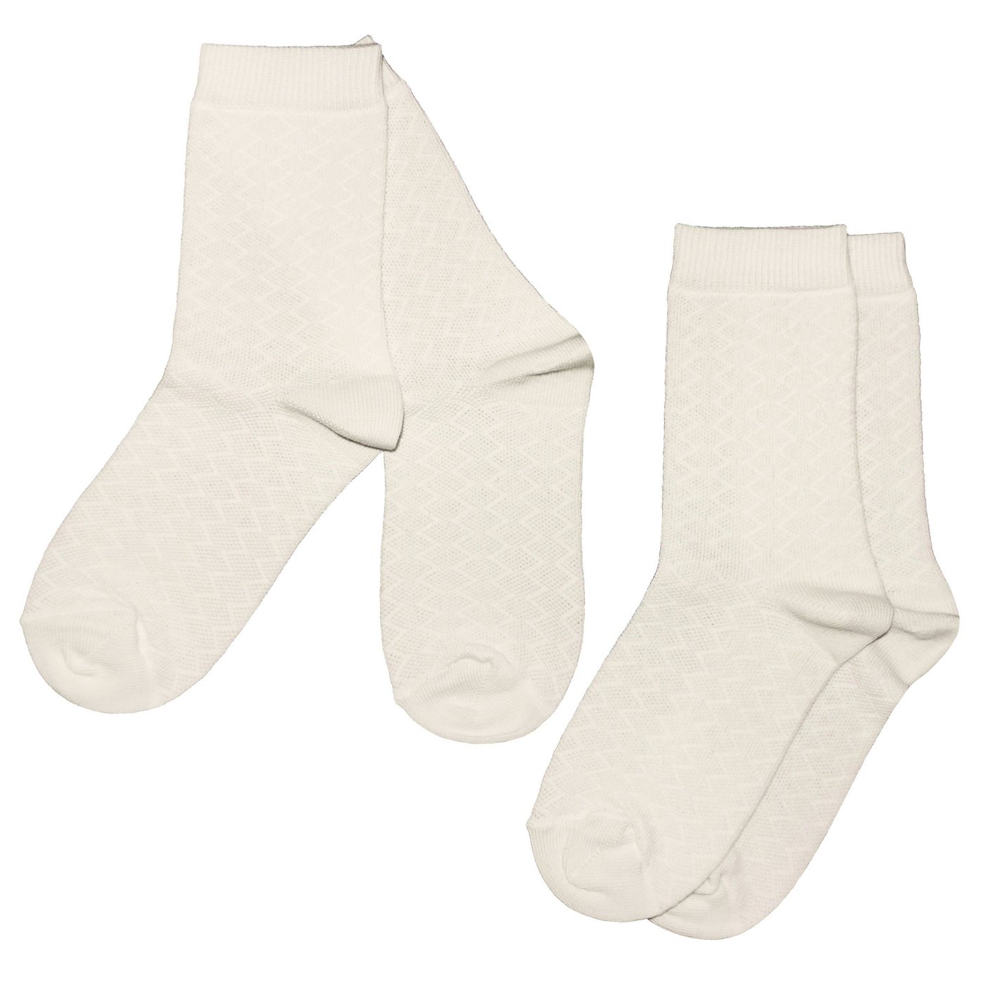 WERI SPEZIALS Strumpfhersteller GmbH Basicsocken Kinder Socken 2-er Pack für Mädchen >>Filet Zick-Zack<< aus Baumwolle (Set) von WERI SPEZIALS Strumpfhersteller GmbH