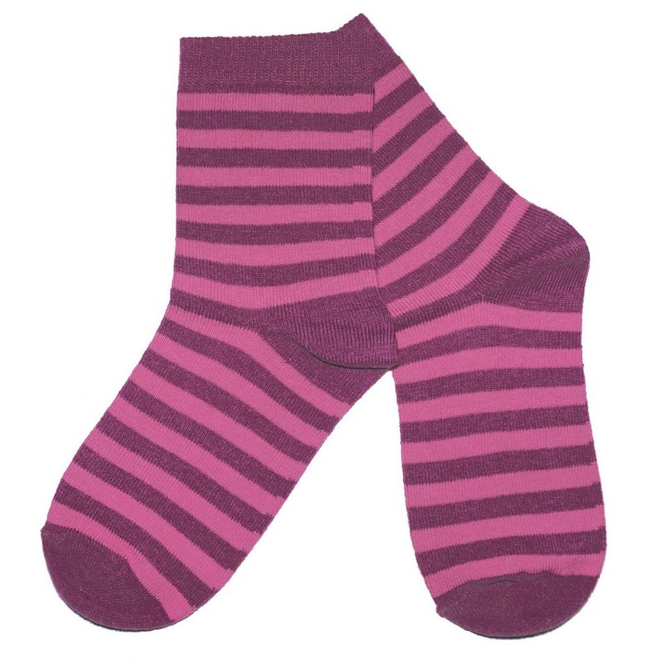 WERI SPEZIALS Strumpfhersteller GmbH Basicsocken Kinder Socken >>Farbige Ringel<< aus Baumwolle von WERI SPEZIALS Strumpfhersteller GmbH