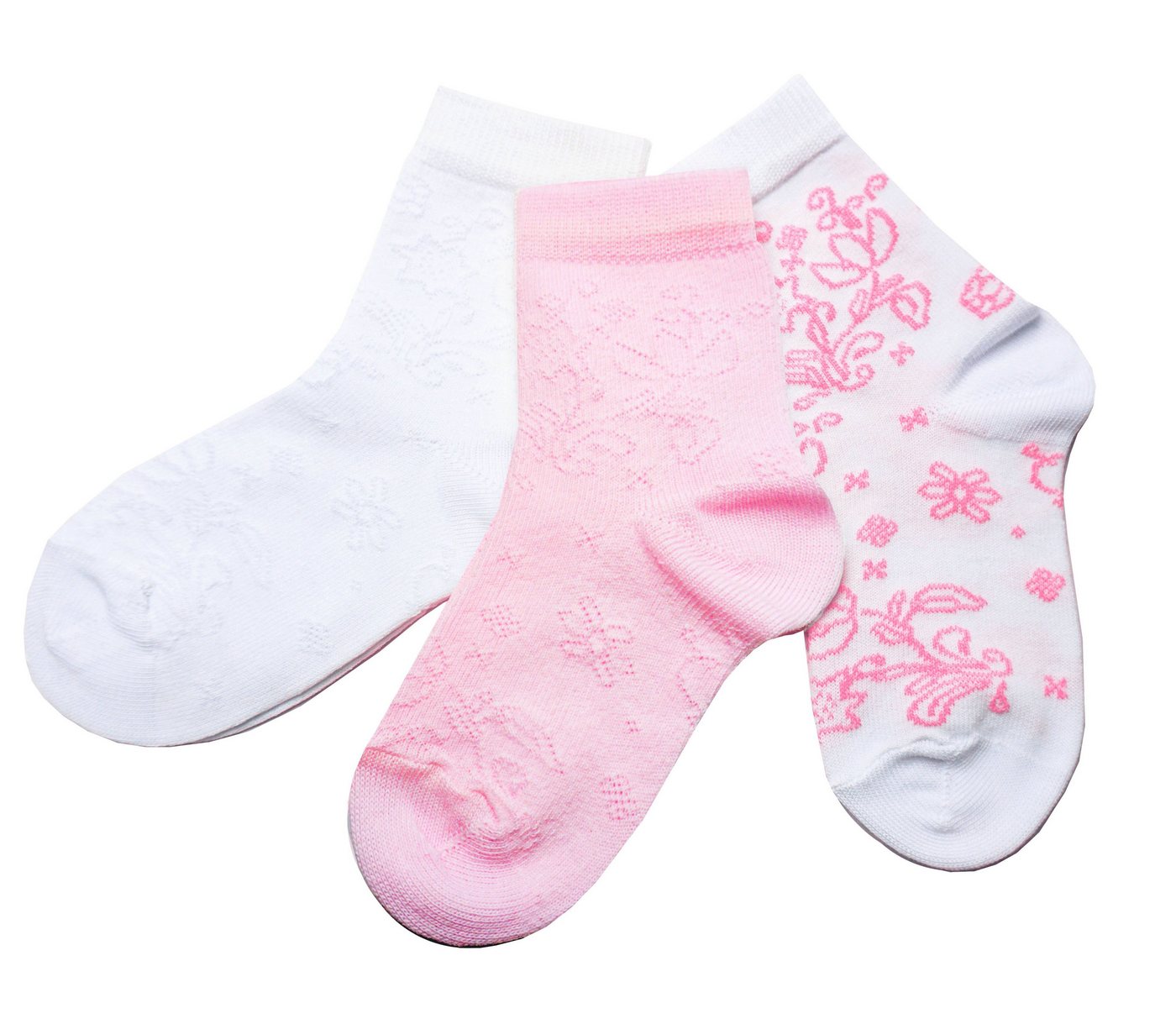 WERI SPEZIALS Strumpfhersteller GmbH Basicsocken Socken 3-er Sets für Mädchen mit verschiedenen Mustern (3-Paar) von WERI SPEZIALS Strumpfhersteller GmbH