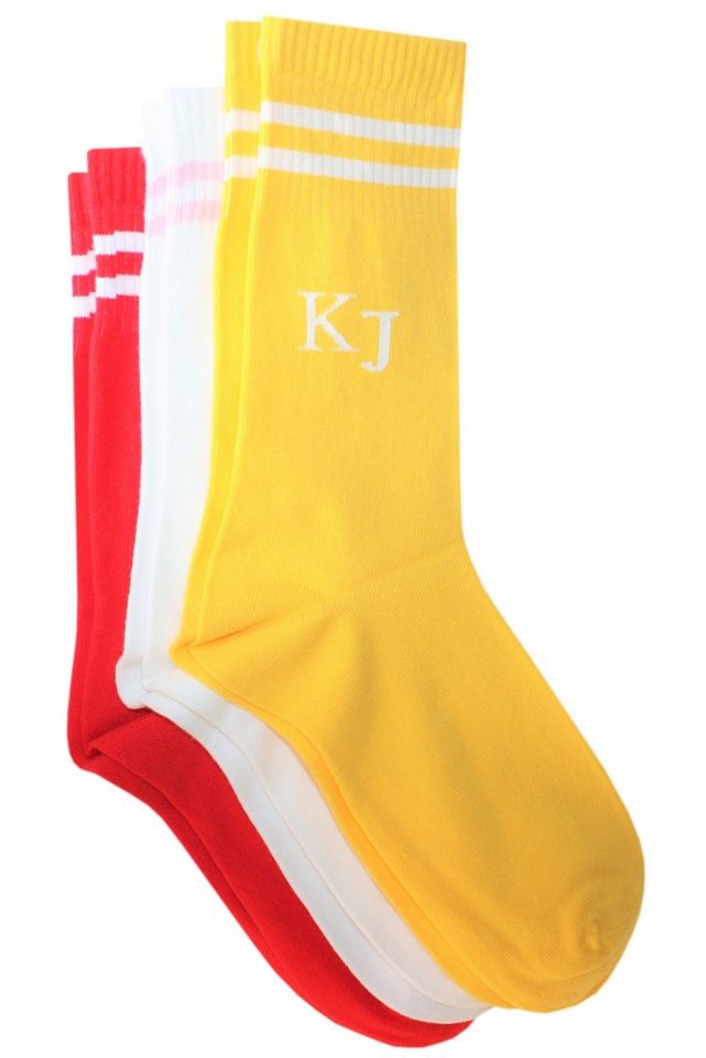 WERI SPEZIALS Strumpfhersteller GmbH Sportsocken Damen Sportsocken 3-er Pack >>Zwei Ringel<< weiche Baumwolle von WERI SPEZIALS Strumpfhersteller GmbH