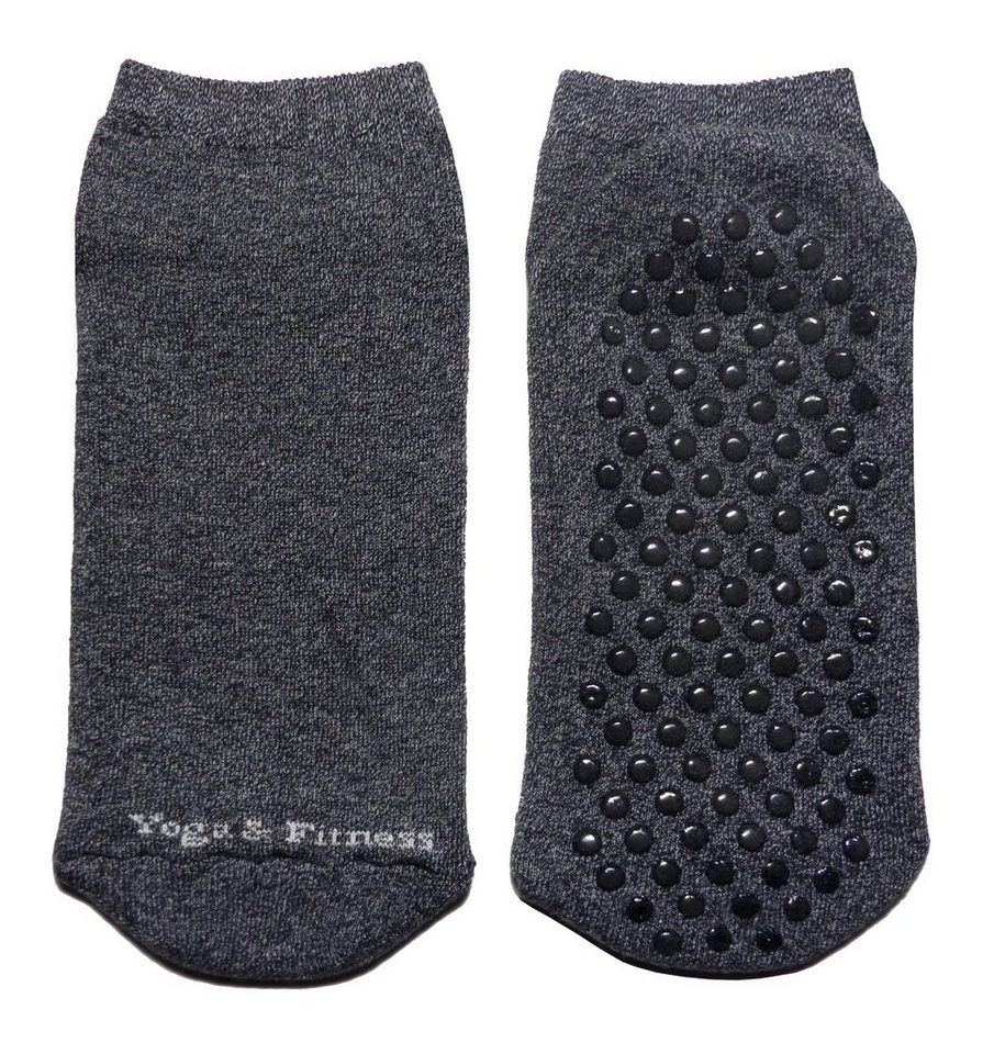 WERI SPEZIALS Strumpfhersteller GmbH Sportsocken Damen Sportsocken mit ABS-Noppen >>Yoga und Fitness<< mit Baumwolle von WERI SPEZIALS Strumpfhersteller GmbH