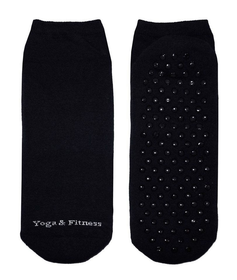 WERI SPEZIALS Strumpfhersteller GmbH Sportsocken Damen Sportsocken mit ABS-Noppen >>Yoga und Fitness<< mit Baumwolle von WERI SPEZIALS Strumpfhersteller GmbH