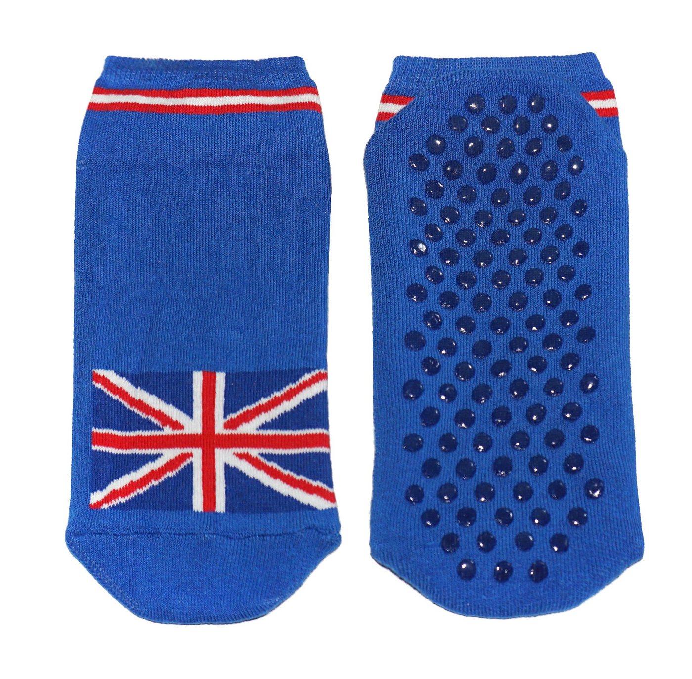 WERI SPEZIALS Strumpfhersteller GmbH Sportsocken Damen Yoga und Sportsocken mit ABS-Noppen >>Britisch<< mit Baumwolle von WERI SPEZIALS Strumpfhersteller GmbH