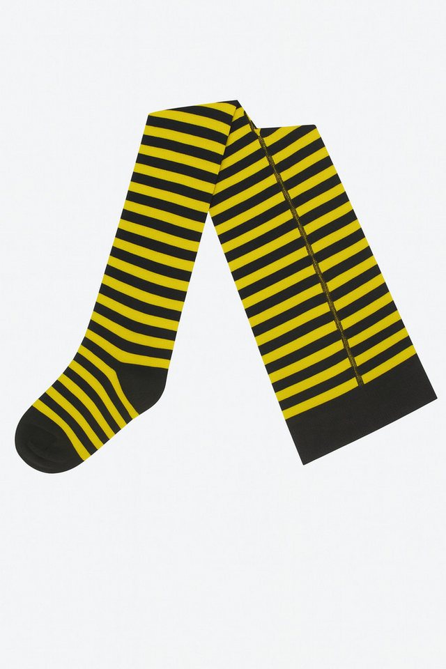 WERI SPEZIALS Strumpfhersteller GmbH Strickstrumpfhose Kinder-Strickstrumpfhose „Halloween Ringel“ aus weicher Baumwoll von WERI SPEZIALS Strumpfhersteller GmbH