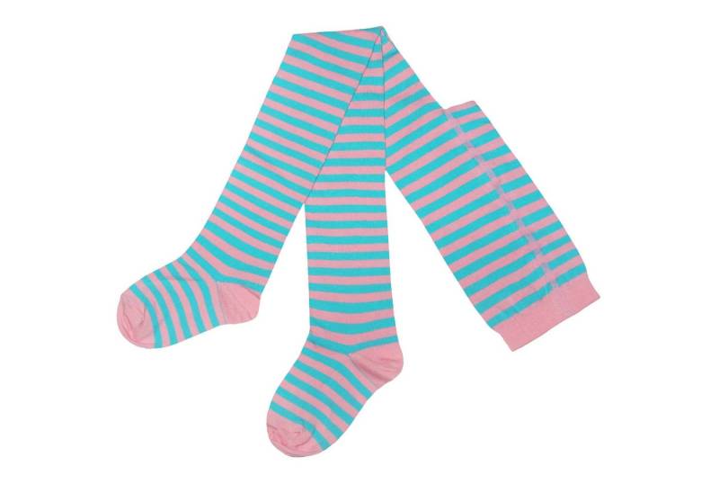 WERI SPEZIALS Strumpfhersteller GmbH Strickstrumpfhose Kinder-Strickstrumpfhose „Weihnachten Ringel“ aus weicher Baumwoll von WERI SPEZIALS Strumpfhersteller GmbH