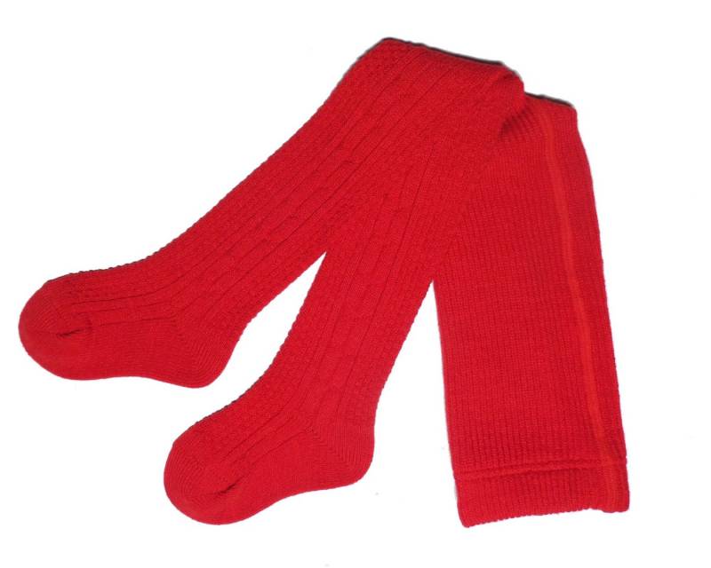 WERI SPEZIALS Strumpfhersteller GmbH Strickstrumpfhose Kinderstrumpfhosen >>Zwei Zöpfe<< weiche Wolle von WERI SPEZIALS Strumpfhersteller GmbH