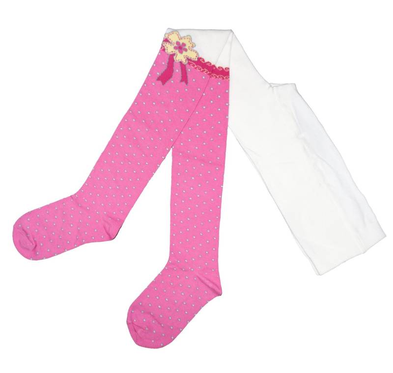 WERI SPEZIALS Strumpfhersteller GmbH Strickstrumpfhose Kinderstrumpfhosen für Mädchen >>Bändchen<< weiche Baumwolle von WERI SPEZIALS Strumpfhersteller GmbH