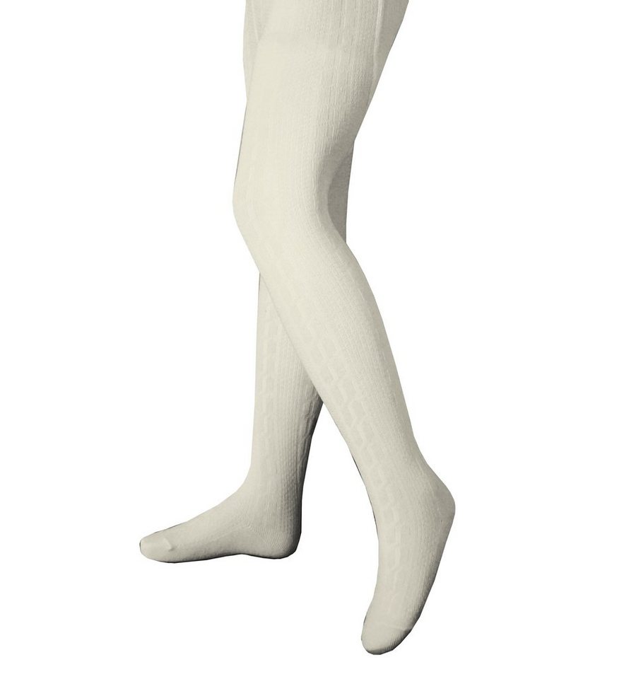 WERI SPEZIALS Strumpfhersteller GmbH Strickstrumpfhose Kinderstrumpfhosen für Mädchen >>Boho Style<< weiche Baumwolle von WERI SPEZIALS Strumpfhersteller GmbH