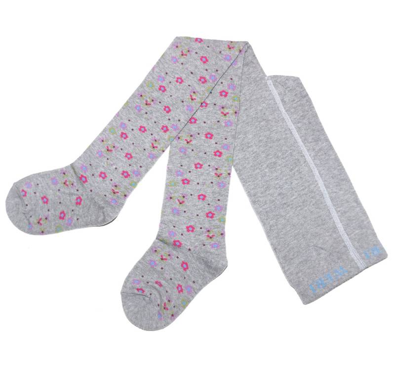 WERI SPEZIALS Strumpfhersteller GmbH Strickstrumpfhose Kinderstrumpfhosen für Mädchen >>Feine Blumen<< weiche Baumwolle von WERI SPEZIALS Strumpfhersteller GmbH