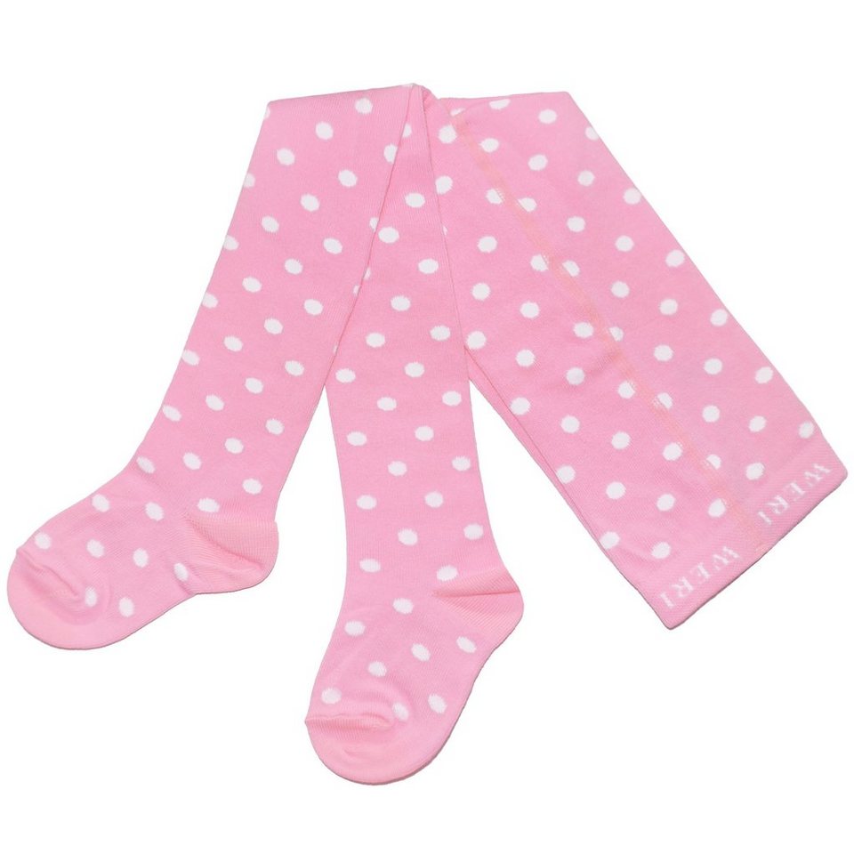 WERI SPEZIALS Strumpfhersteller GmbH Strickstrumpfhose Kinderstrumpfhosen für Mädchen >>Weiße Punkte<< weiche Baumwolle WERI SPEZIALS Strumpfhersteller GmbH Strickstrumpfhose Kinderstrumpfhosen für Mädchen >>Weiße Punkte<< weiche Baumwolle von WERI SPEZIALS Strumpfhersteller GmbH
