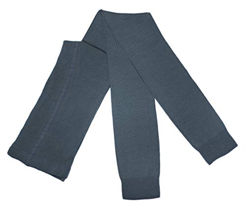 Weri Spezials Damen Leggings mit Baumwolle - Strumpfhose ohne Fuß - Warm und Modisch - in Mehreren Farben. (36-38, Blaugrau) von Weri Spezials