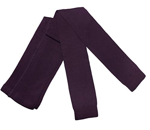 WERI SPEZIALS Damen Leggings mit Baumwolle - Strumpfhose ohne Fuß - Warm und Modisch - in Mehreren Farben. (40-42, Aubergine) von WERI SPEZIALS