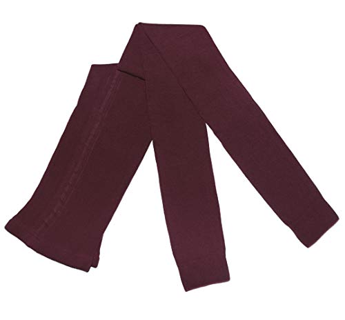 Weri Spezials Damen Leggings mit Baumwolle - Strumpfhose ohne Fuß - Warm und Modisch - in Mehreren Farben. (46-48, Bordo) von Weri Spezials