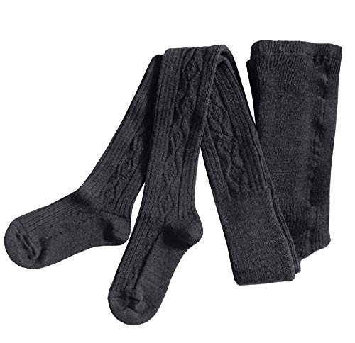 WERI SPEZIALS Wolle Damenstrumpfhose - auch mit Doppelkompfortzwickel 1:1 Rippe und Rhomben Muster. Die Ware auch in Körpergröße bis 164 cm. geeignet. (44-46, Anthrazit Rhombe) von WERI SPEZIALS