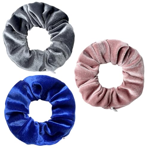 WERIGONI 3er-Pack Haargummis für Damen Haargummi mit Reißverschluss Elastische Haargummis mit Versteckter Reißverschlusstasche Geheimfach Haargummi Scrunchie von WERIGONI