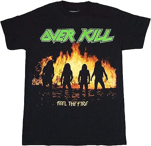 Overkill Feel The Fire Men's t Shirts mnner Weiss T-Shirts & Hemden(Large) von WERLONG95