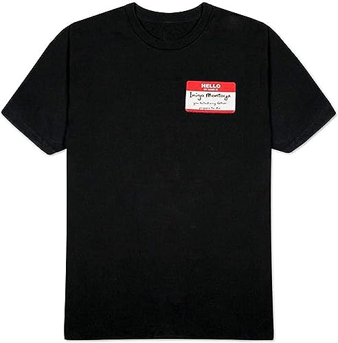 Poster Revolution T Shirt The Princess Bride Inigo Montoya Name Tag Black T-Shirts & Hemden(Medium) von WERLONG95