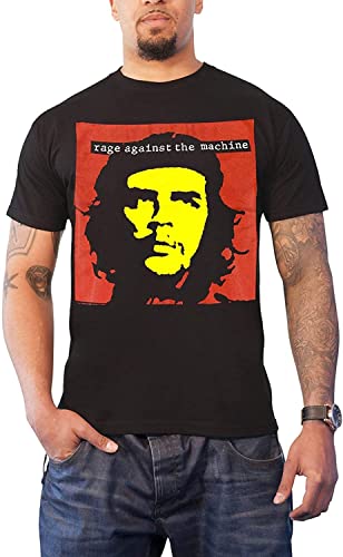 Rage Against The Machine T Shirt Che Guevara Band Logo Mens Black T-Shirts & Hemden(Large) von WERLONG95