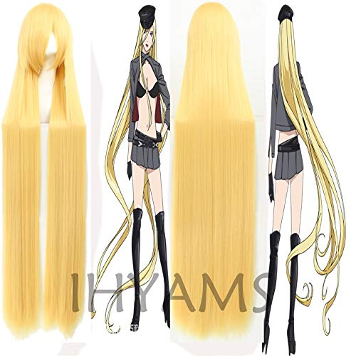 150CM Noragami Bishamon Langes goldenes synthetisches Haar Cosplay Perücke Halloween Kostüm Party Perücken + Perückenmütze von WERNG