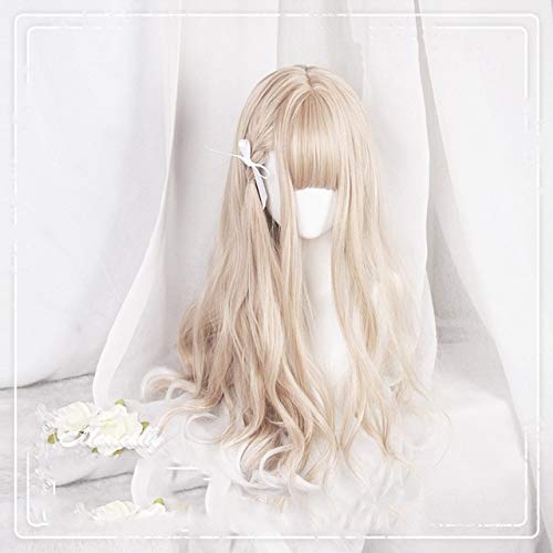Frauen Lolita Perücke Kawaii Cosplay Perücke Hitzebeständige synthetische Perücke Halloween Karneval Party Cosplay Mädchen Haar Perücken + Perücke Kappe als das Bild von WERNG