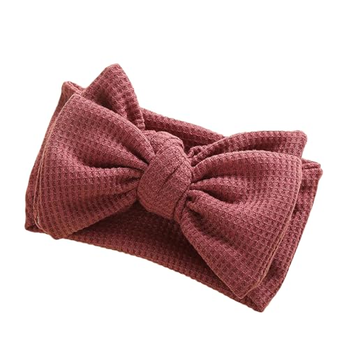 WERNZATT-Baby Girl Bow Headband Niedlich Stretchy Bow Schweißband Kleidung Zubehör Mode Haarschmuck (Rosa, One Size) von WERNZATT