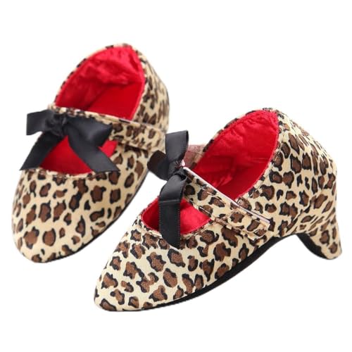 WERNZATT-Baby Mädchen Prinzessin Schuhe Bowknot weiches Leder Baby High Heels Baby Krabbeln Schuhe Fotografie Requisiten (Multicolor, 3-5 Months) von WERNZATT