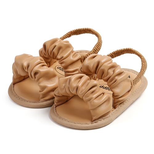 WERNZATT-Baby Mädchen Sandalen Anti-Rutsch weicher Boden Prinzessin Schuhe Strand Hausschuhe Kleinkind Kinder Wanderschuhe (Khaki, 12-18 Months) von WERNZATT