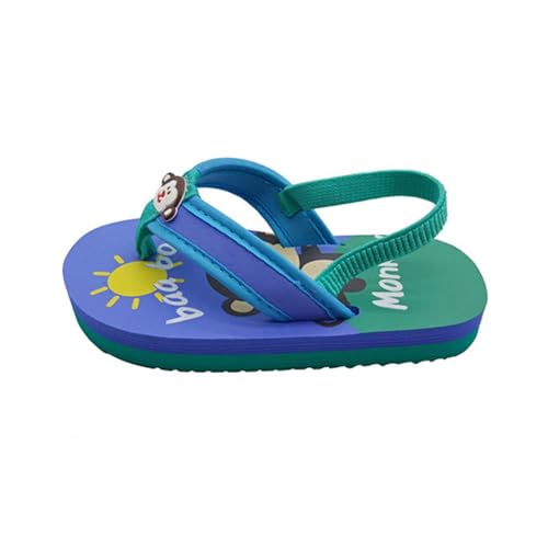 WERNZATT-Kleinkind Jungen Mädchen Flip Flops Kind Sommer Slip-on Thong Sandalen Anti-Rutsch-Strand-Pool Wasser Schuhe (Blau, 2-3 Years) von WERNZATT
