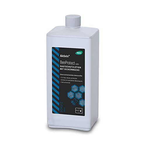 Hautschutzlotion Aktivin® BeeProtect Lotio | Zieht schnell in die Haut ein | Erleichtert die Handreinigung | Fettet nicht | Beeinträchtigt nicht das Tastgefühl (1000 ml) von WERO