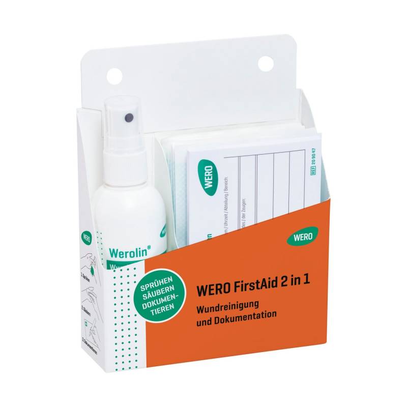 WERO Erste-Hilfe-Set FirstAid 2 in 1 - Wundreinigung und Dokumentation von WERO