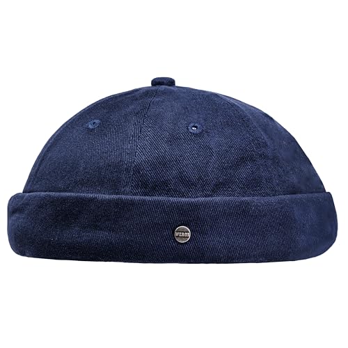 WEROR Dockercap Herren – Dockermütze Seemannsmütze Fischermütze - Mütze aus Baumwolle - Cap – WEROR-453.1 (Marine, Einheitsgröße) von WEROR