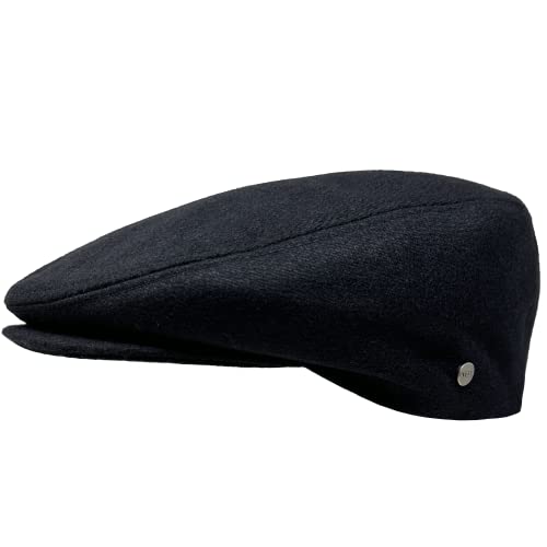 WEROR Flatcap Herren – Schirmmütze Schiebermütze Kappe mit Schirm – Mütze mit Steppfutter - Flat Cap Herbst/Winter – WEROR-394.1 (DE/NL/SE/PL, Numerisch, 59, Schwarz) von WEROR