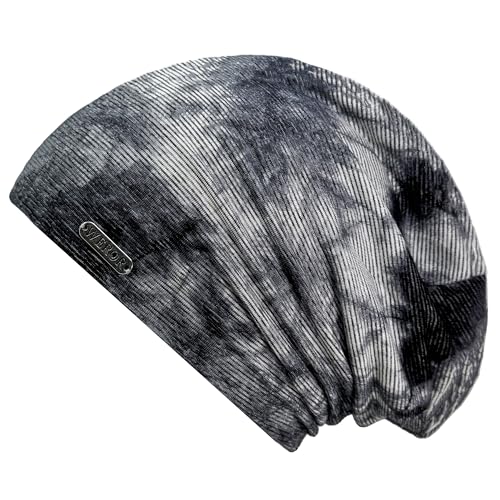 WEROR Herren Damen Beanie Mütze Strickmütze Longbeanie Slouch WEROR-442.1 (Einheitsgröße, Grau) von WEROR