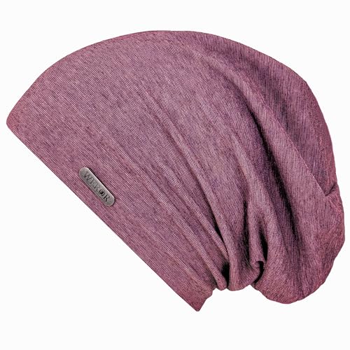 WEROR Herren Damen Beanie Strickmütze Mütze Longbeanie Slouch WEROR-428.1 (Einheitsgröße, Rot) von WEROR