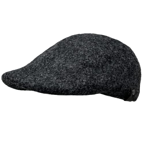 WEROR Flatcap Herren – Schirmmütze Schiebermütze Cap mit Schirm - Mütze mit Baumwollfutter - WEROR-408.1 (DE/NL/SE/PL, Numerisch, 58, 59, Anthrazit) von WEROR