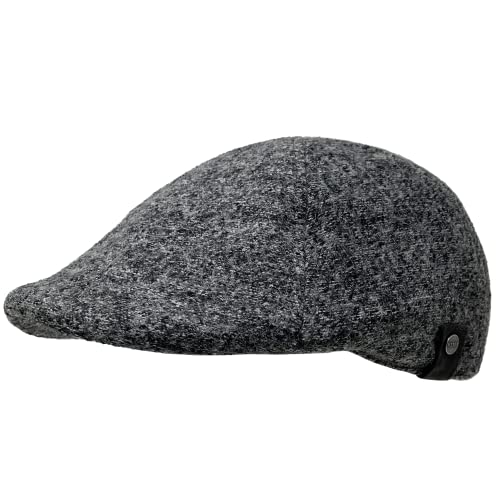 WEROR Flatcap Herren – Schirmmütze Schiebermütze Cap mit Schirm - Mütze mit Baumwollfutter - WEROR-408.1 (DE/NL/SE/PL, Numerisch, 56, 57, Grau) von WEROR
