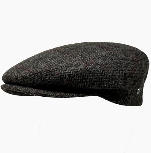 WEROR Herren Schiebermütze Flatcap Schirmmütze Cap Mütze Fischgrät WEROR-380.1 (61, Braun) von WEROR