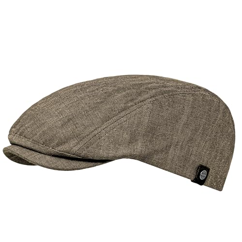 WEROR Herren Schiebermütze Flatcap Schirmmütze Cap Mütze WEROR-416.1 (59-60, Beige) von WEROR