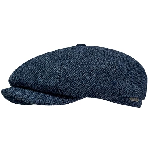 WEROR Schiebermütze Herren/Damen – Schirmmütze Flatcap Herrenmütze mit Schirm – Mütze mit Steppfutter - 100% Wolle - Sommer/Winter – WEROR-432.1 (56, Marine) von WEROR