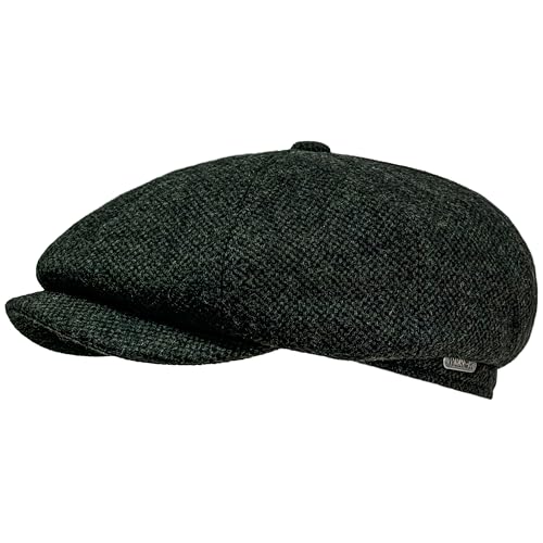WEROR Schiebermütze Herren/Damen – Schirmmütze Flatcap Herrenmütze mit Schirm – Mütze mit Steppfutter - 100% Wolle - Sommer/Winter – WEROR-432.1 (56, Moos) von WEROR