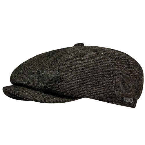 WEROR Schiebermütze Herren – Flatcap Schirmmütze Mütze mit Schirm - Wintermütze mit Steppfutter - Herbst/Winter – WEROR-436.1 (55, Braun) von WEROR