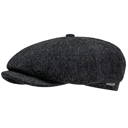 WEROR Schiebermütze Herren – Flatcap Schirmmütze Mütze mit Schirm - Wintermütze mit Steppfutter - Herbst/Winter – WEROR-436.1 (63, Anthrazit) von WEROR