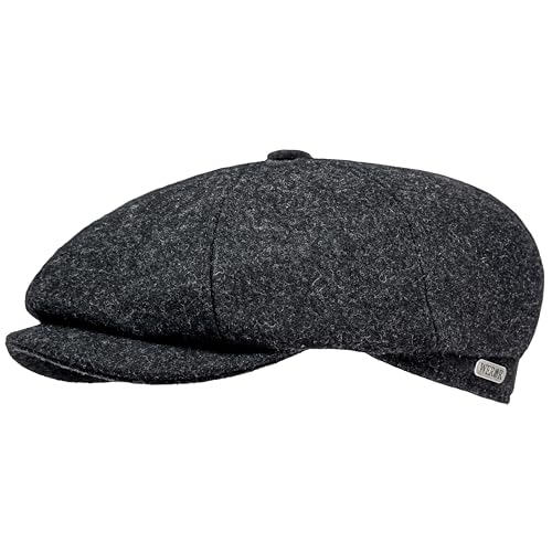 WEROR Schiebermütze Herren – Flatcap Schirmmütze Mütze mit Schirm - Wintermütze mit Steppfutter - Herbst/Winter – WEROR-439.1 (61, Anthrazit) von WEROR