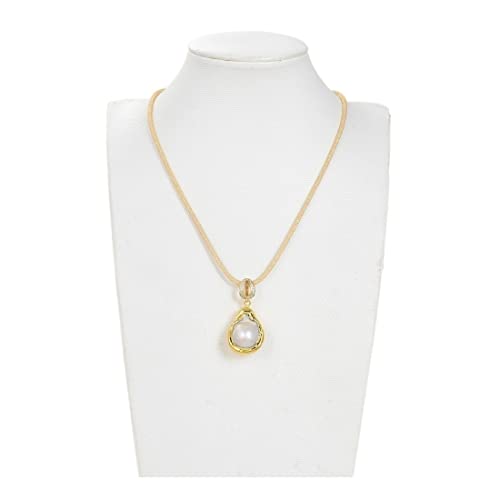 WERQKJXCZ Schmuck 17 Zoll 18 x 26 mm naturweiße Keshi-Barock-Perlen-Anhänger-Halskette for Frauen erfüllen WERQKJXCZ Schmuck 17 Zoll 18 x 26 mm naturweiße Keshi-Barock-Perlen-Anhänger-Halskette for Frauen erfüllen von WERQKJXCZ