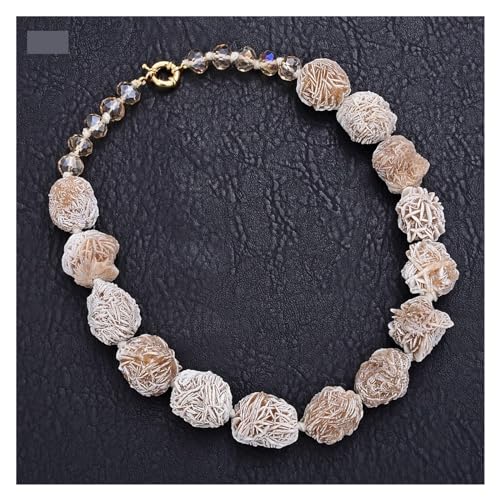 WERQKJXCZ Schmuck 20'' Natürliche Wüstenrose Selenit Mineralien Cluster Tasche Raue Perle Halsband Halskette for Frauen Hyperbole Stil WERQKJXCZ Schmuck 20'' Natürliche Wüstenrose Selenit Mineralien Cluster Tasche Raue Perle Halsband Halskette for Frauen Hyperbole Stil von WERQKJXCZ